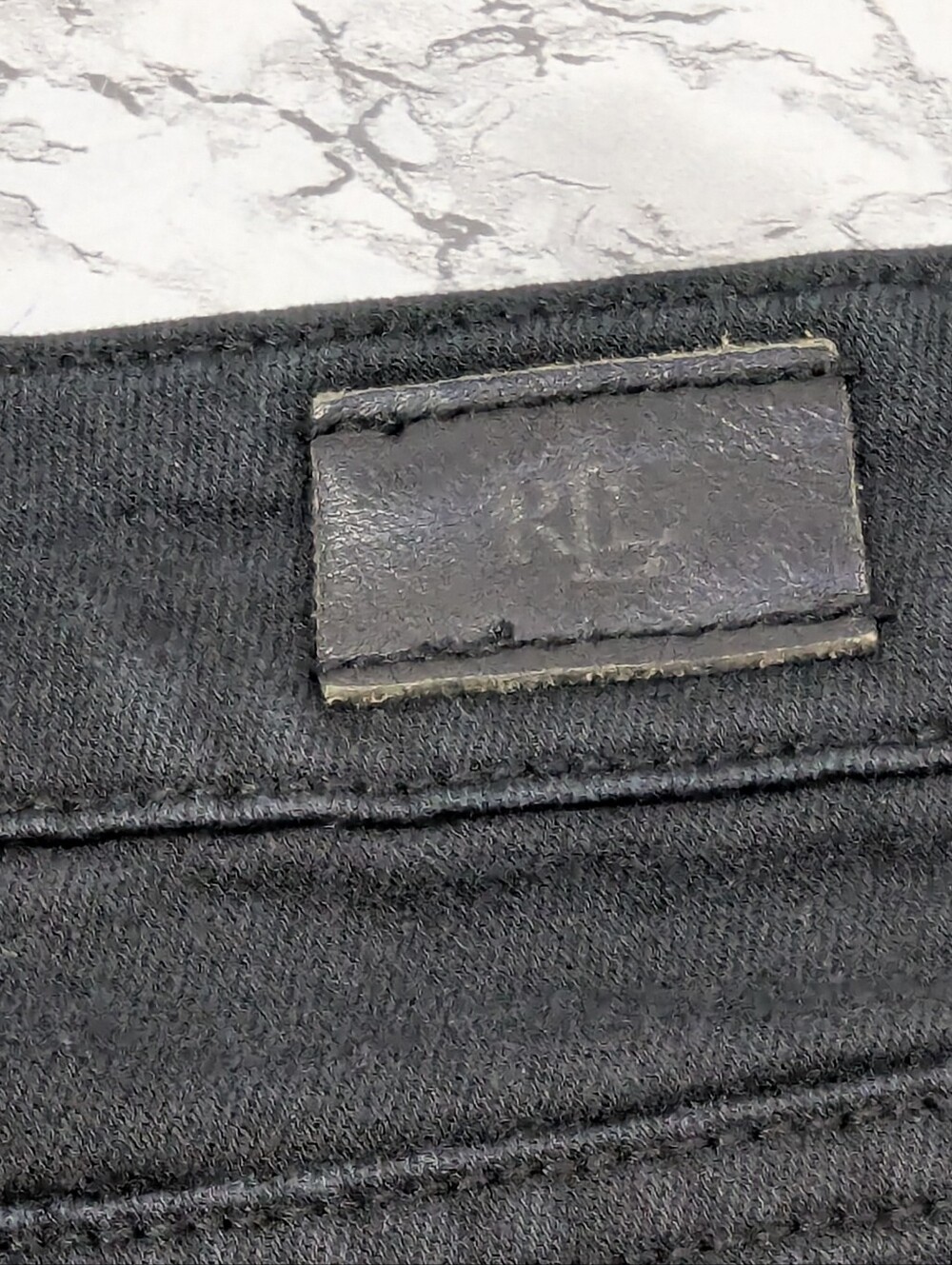 Lauren Ralph Lauren Sz 10 Modern Straight Curvy Black Jeans - Picture 4 of 12
